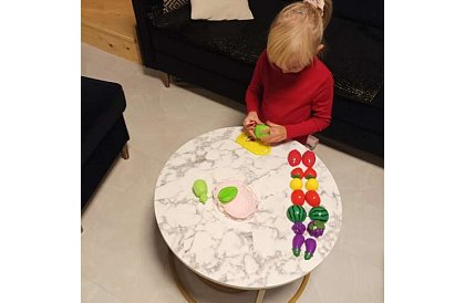 Krájecí sada - ovoce na krájení v košíku