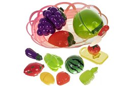 Krájecí sada - ovoce na krájení v košíku