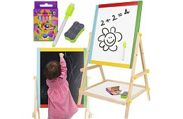 Oboustranná dřevěná tabule pro děti