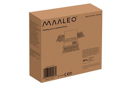 Malířská sada v dřevěném kufru – 83 prvků