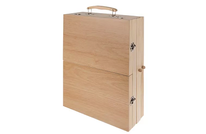 Malířská sada v dřevěném kufru – 83 prvků