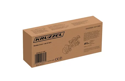 Dřevěný kamion na převoz aut s autíčky