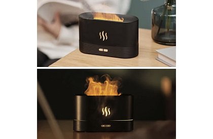 Aroma difuzér s efektem hoření ohně 180 ml