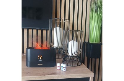 Aroma difuzér s efektem hoření ohně 180 ml