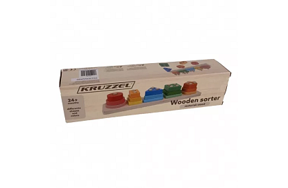 Dřevěný třidič tvarů - skládačka