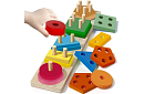 Dřevěný třidič tvarů - skládačka
