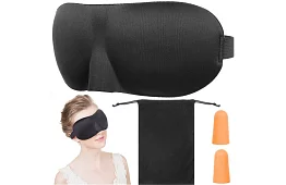 Spací sada – škraboška a špunty do uší + pouzdro