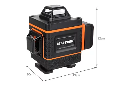 4D laserová vodováha 360° – 16 linií – zelený nivelační laser