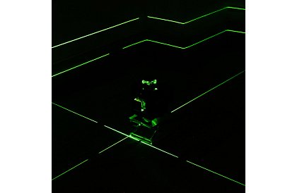 4D laserová vodováha 360° – 16 linií – zelený nivelační laser