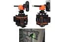 4D laserová vodováha 360° – 16 linií – zelený nivelační laser