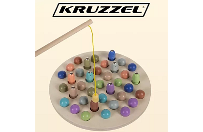 Dřevěná magnetická hra - chytání rybiček