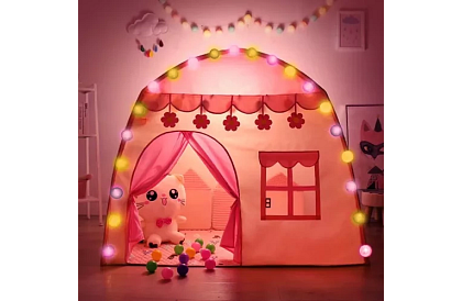Dětský stan – domeček s osvětlením