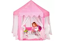 Dětský růžový stan – palác 135 x 135 x 140 cm