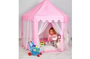 Dětský růžový stan – palác 135 x 135 x 140 cm