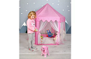 Dětský růžový stan – palác 135 x 135 x 140 cm