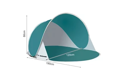 Velký samorozkládací plážový stan – 190 × 120 × 86 cm