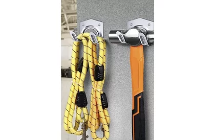 Kovové věšáky na zahradní a dílenské nářadí – 20 ks