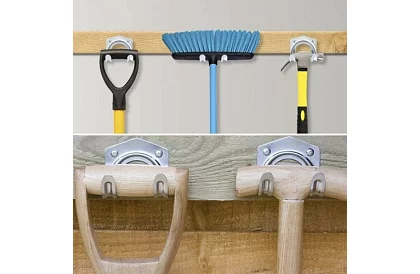 Kovové věšáky na zahradní a dílenské nářadí – 20 ks