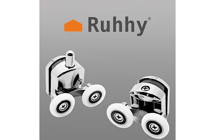 Kolečka pro posuvné dveře sprchových koutů – 8 ks - Chrom