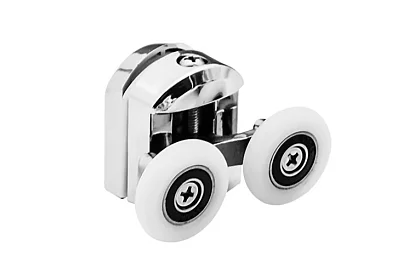 Kolečka pro posuvné dveře sprchových koutů – 8 ks - Chrom