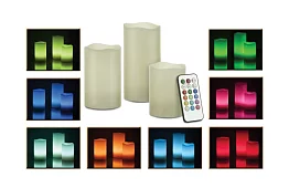 Led svíčky - 3 kusy na dálkové ovládání