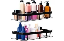 Hliníková koupelnová polička - 2 ks