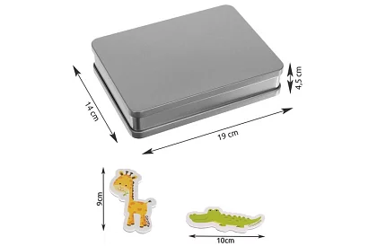 Sada 40 magnetů se zvířátky v boxu