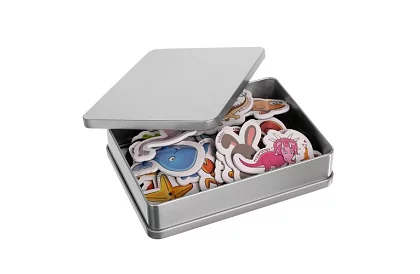 Sada 40 magnetů se zvířátky v boxu