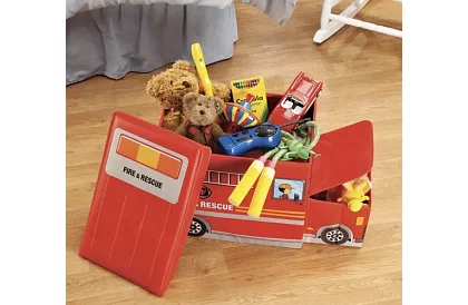 Box na hračky - hasičské auto