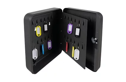 Bezpečnostní skříňka na klíče - organizér 48 háčků