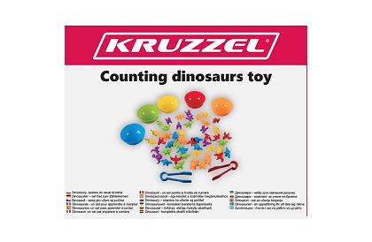 Sada dinosaurů pro učení barev a počítání