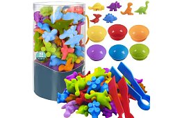 Sada dinosaurů pro učení barev a počítání