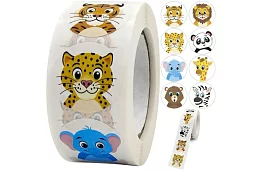 Dětské motivační nálepky na roli – 500 ks