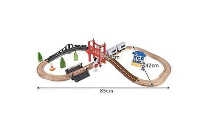 Vláčkodráha – dráha na baterie 3,2 m dřevěná