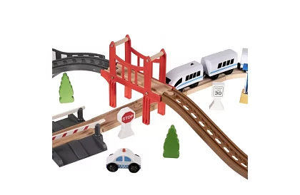 Vláčkodráha – dráha na baterie 3,2 m dřevěná