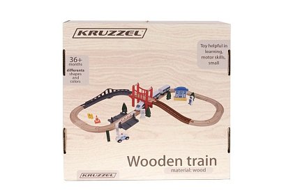 Vláčkodráha – dráha na baterie 3,2 m dřevěná