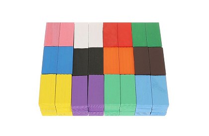 Dřevěné domino – velká sada 407 ks + taška