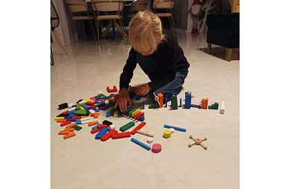 Dřevěné domino – velká sada 407 ks + taška