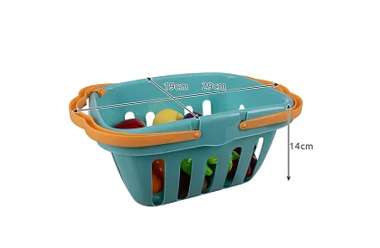 Sada zeleniny a ovoce k řezání s příslušenstvím