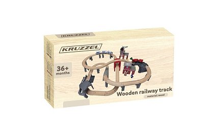 Dřevěná železnice - vláčkodráha na baterie 4,8 metrů