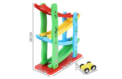 Dřevěná dráha pro auta