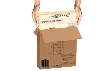 Dřevěná dráha pro auta