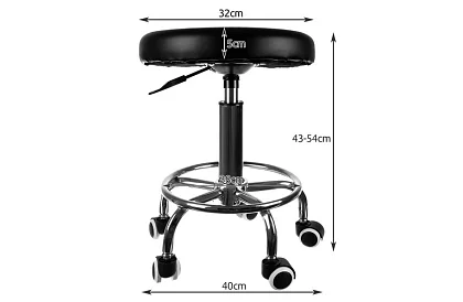 Kosmetická židlička na kolečkách - stavitelná