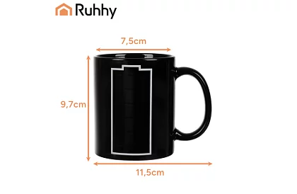 Magický hrnek 330 ml s indikátorem baterie