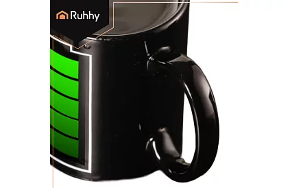 Magický hrnek 330 ml s indikátorem baterie