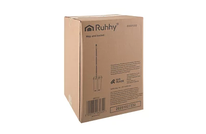 Praktický plochý mop + kbelík 11 litrů – dvoukomorový s příslušenstvím