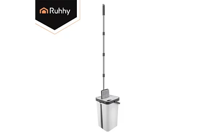 Praktický plochý mop + kbelík 11 litrů – dvoukomorový s příslušenstvím