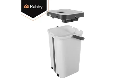 Praktický plochý mop + kbelík 11 litrů – dvoukomorový s příslušenstvím