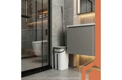 Praktický plochý mop + kbelík 11 litrů – dvoukomorový s příslušenstvím