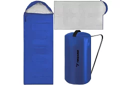 Turistický spací pytel 2v1 - modrý